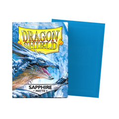 Dragon Shield Sleeves: Matte Sapphire - 100 Standard Card Sleeves Card Game Dragon Shield