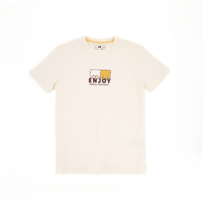 Giordano x Milk Mocha Bear: Enjoy Every Moment T-Shirts Milk Mocha Bear