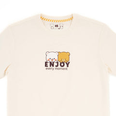 Giordano x Milk Mocha Bear: Enjoy Every Moment T-Shirts Milk Mocha Bear