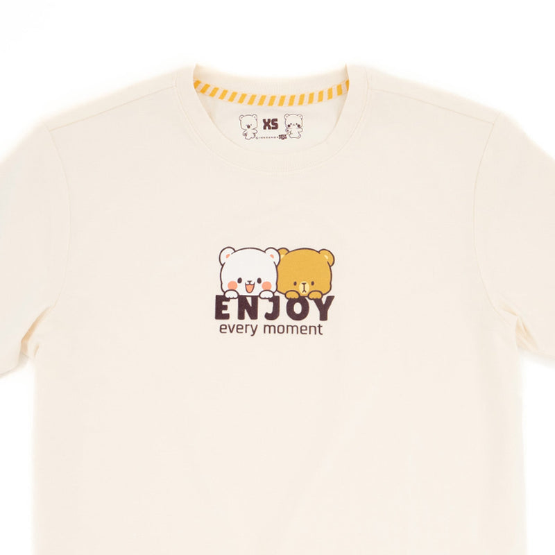 Giordano x Milk Mocha Bear: Enjoy Every Moment T-Shirts Milk Mocha Bear