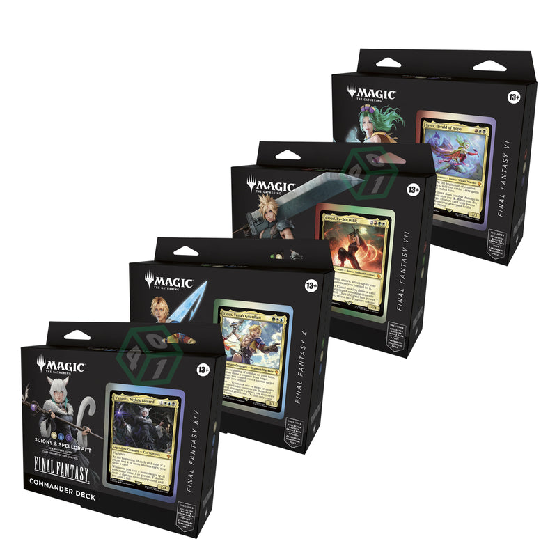Magic: The Gathering TCG: Final Fantasy Commander Decks - Set of 4 Card Game Wizards of the Coast