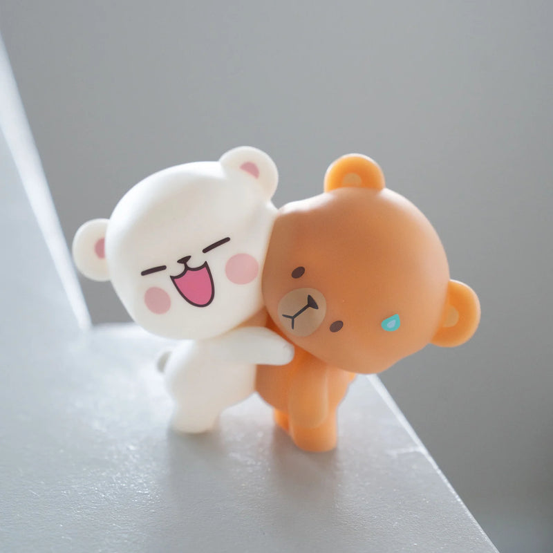 Milk Mocha Bear: Milk Mocha Hugging Figurine Home Decor Milk Mocha Bear