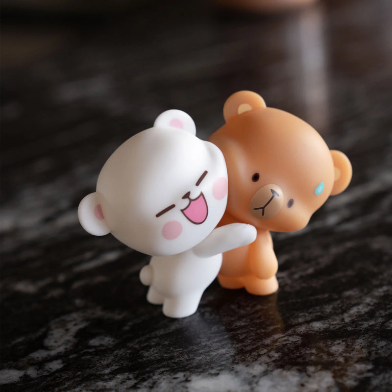 Milk Mocha Bear: Milk Mocha Hugging Figurine Home Decor Milk Mocha Bear