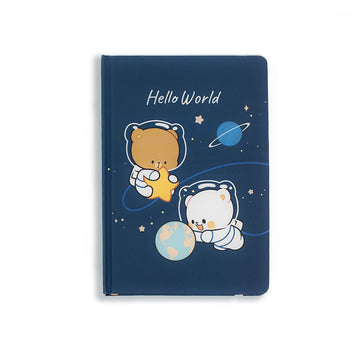 Milk Mocha Bear: Hello World Dot Grid Notebook Notebooks & Notepads Milk Mocha Bear