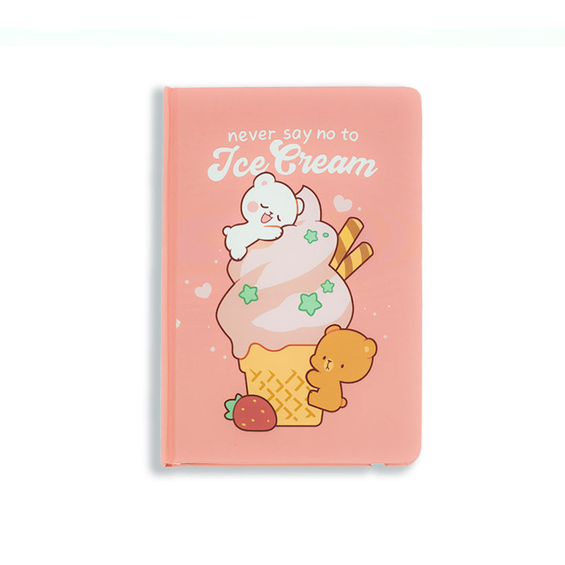 Milk Mocha Bear: Ice Cream Dot Grid Notebook Notebooks & Notepads Milk Mocha Bear