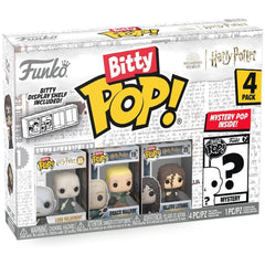 Funko Bitty Pop!: Harry Potter 4-Pack Vinyl Figures - Voldemort, Malfoy, Bellatrix, and Mystery Toys & Games Funko