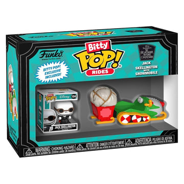 Funko Bitty Pop! Rides: The Nightmare Before Christmas - Jack with Snowmobile Toys & Games Funko