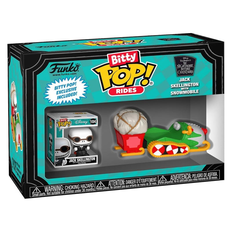 Funko Bitty Pop! Rides: The Nightmare Before Christmas - Jack with Snowmobile Toys & Games Funko
