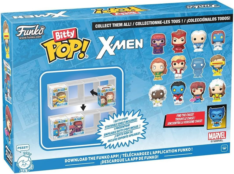 Funko Bitty Pop!: X-Men - Rogue/Nightcrawler/Gambit/Random Figure 4 Pack Vinyl Bitty Figures Toys & Games Funko