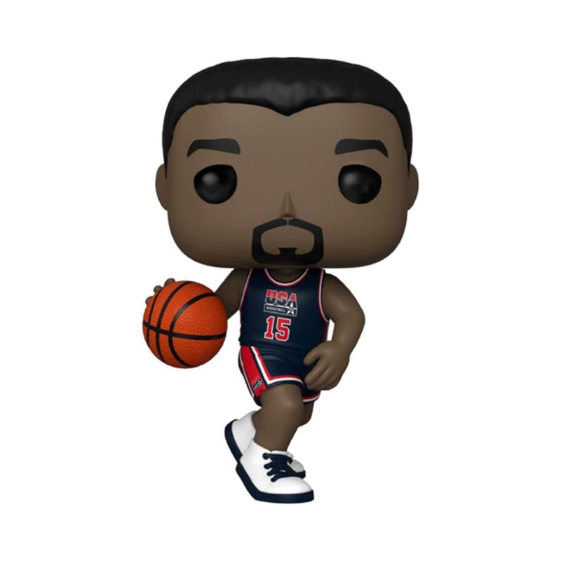 Funko Pop! Basketball: Jumbo NBA Magic Johnson - 1992 Team USA Navy #125 Toys & Games Funko