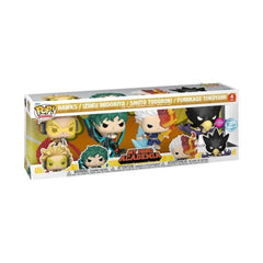 Funko Pop! Animation: My Hero Academia Flocked 4 Pack - Hawks Midoriya Todoroki Tokoyami Toys & Games Funko