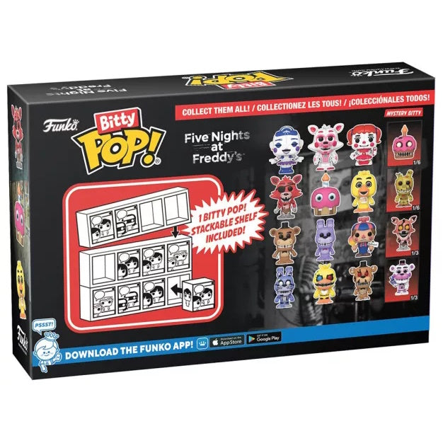 Funko Pop! Bitty: FNAF Shelf - Foxy - Cupcake - Chica - Mystery Figure Toys & Games Funko