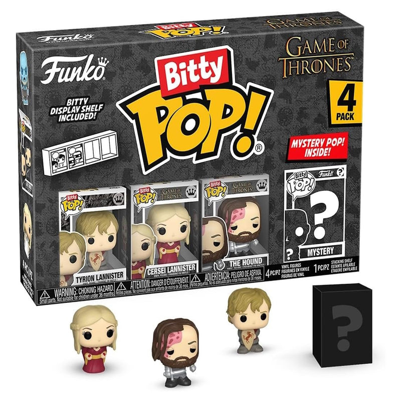 Funko Pop! Bitty: Game of Thrones Shelf - Tyrion Lannister - Cersei Lannister - The Hound - Mystery Figure Toys & Games Funko
