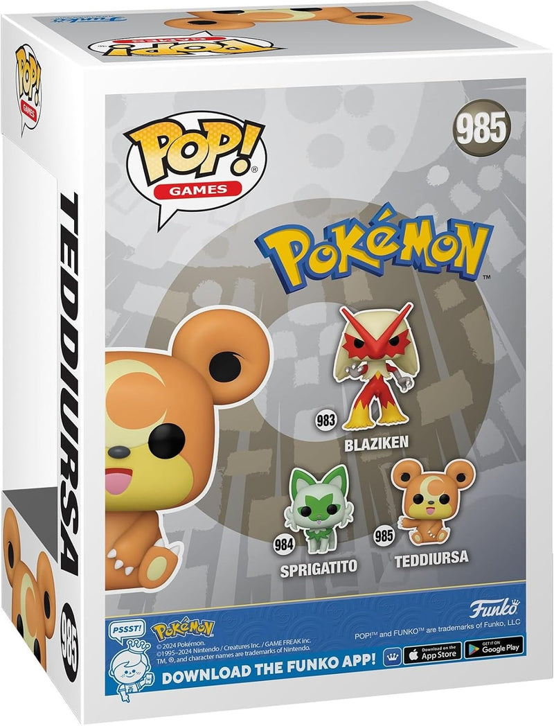 Funko Pop! Games: Pokemon - Teddiursa #985 Toys & Games Funko