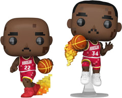 Funko Pop! NBA Jam: Rockets - Clyde Drexler and Hakeem Olajuwon 2 Pack Vinyl Figure Toys & Games Funko
