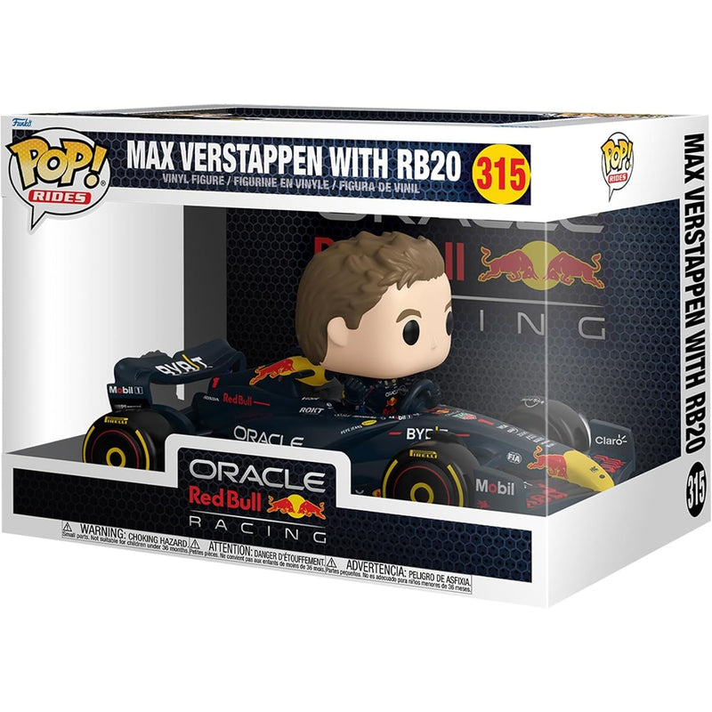 Funko Pop! Rides: Oracle Red Bull Racing RB20 - Max Verstappen Vinyl Figure #315 Toys & Games Funko