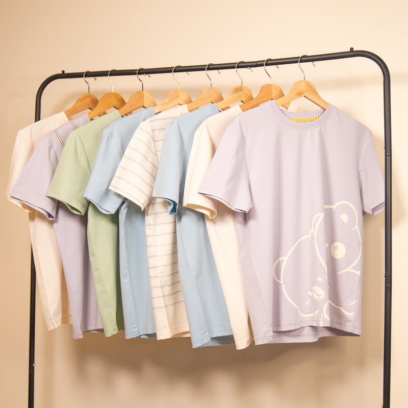 Milk Mocha Bear: Giordano x Milk Mocha Bear: Playing Telephone T-Shirts Milk Mocha Bear