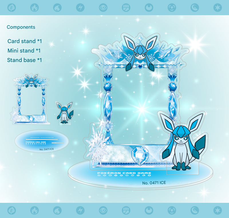 Pokemon TCG: Pokemon Center Eeveelution Prismatic Evolutions Acrylic Stand Set - Complete Set of 9 Card Game Accessories Pokemon