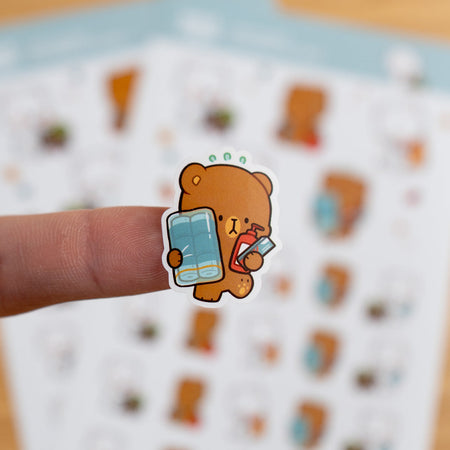 Milk Mocha Bear: Groceries Planner Sticker Sheets Decorative Stickers Milk Mocha Bear