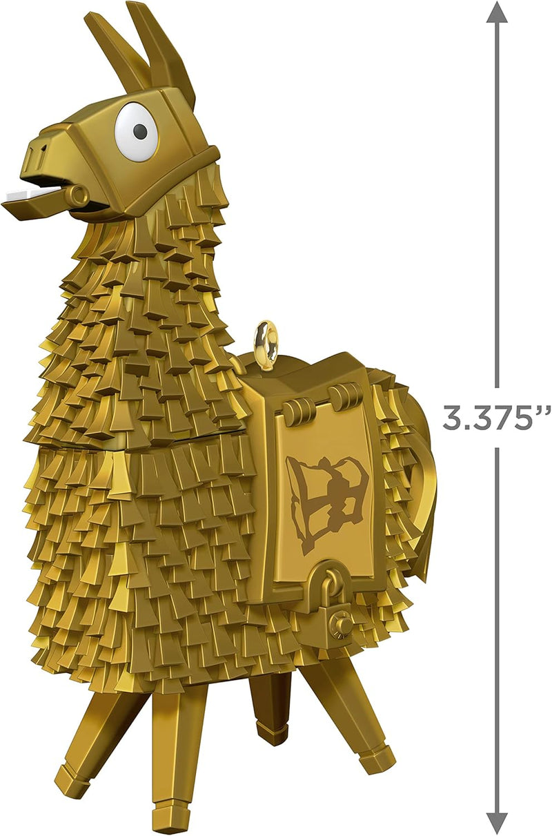 Hallmark Christmas Ornament: Fortnite Golden Loot Llama Memorabilia Hallmark