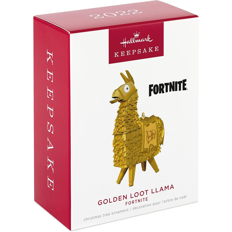 Hallmark Christmas Ornament: Fortnite Golden Loot Llama Memorabilia Hallmark