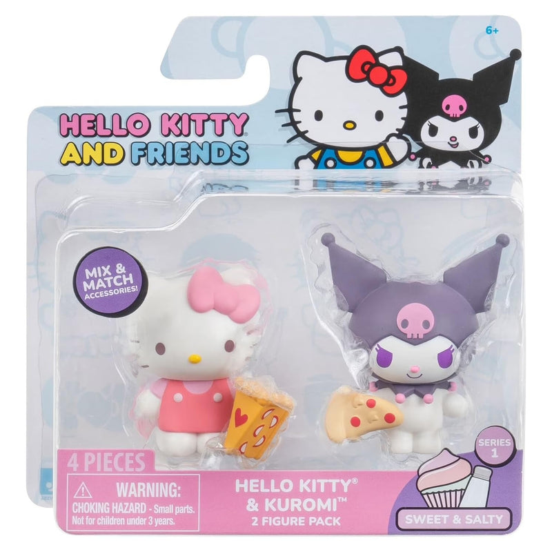 Hello Kitty and Friends: Sweet and Salty Series 1 - Hello Kitty and Kuromi Figure 2 Pack Toys & Games Jazwares