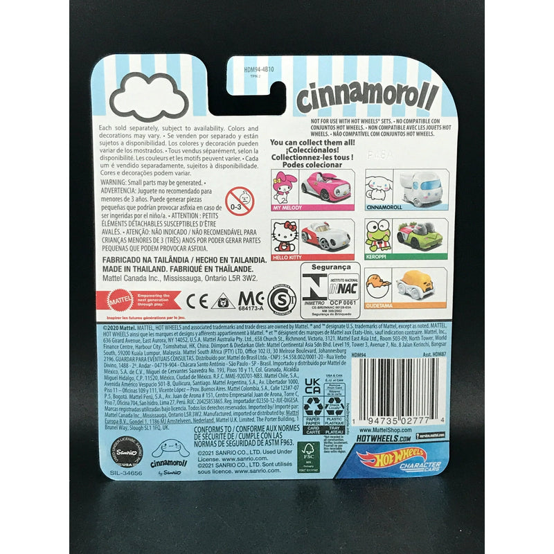 Hot Wheels Character Cars: Hello Kitty - Cinnamoroll Toys & Games Mattel