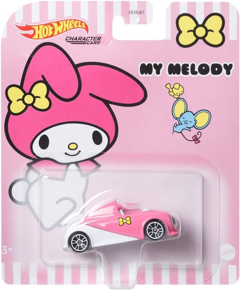 Hot Wheels Character Cars: Hello Kitty - My Melody Toys & Games Mattel