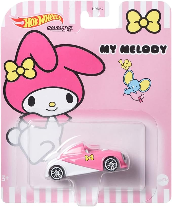 Hot Wheels Character Cars: Hello Kitty - My Melody Toys & Games Mattel