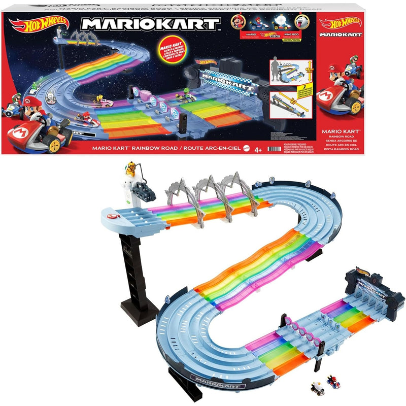 Hot Wheels Mario Kart: Rainbow Road Track Set Toys & Games Mattel