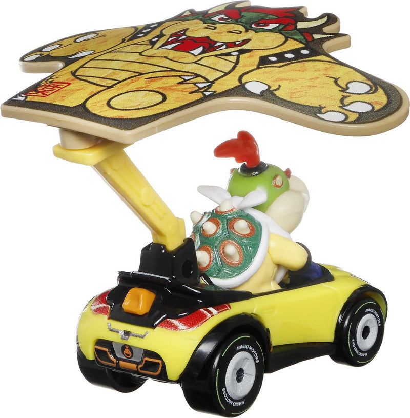 Hot Wheels: Mario Kart Bowser Jr. Sports Coupe with Bowser Kite Toys & Games Mattel