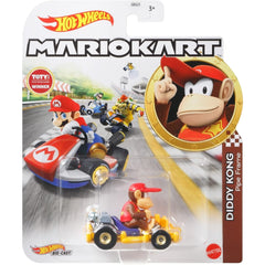 Hot Wheels Mario Kart: Diddy Kong Pipe Frame Vehicle Toys & Games Mattel