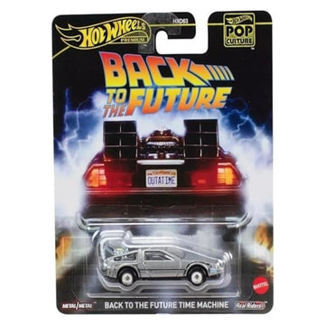 Hot Wheels Premium: Pop Culture - Back to the Future Time Machine Toys & Games Mattel