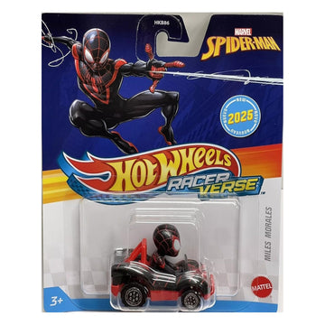 Hot Wheels RacerVerse: Marvel Spider-Man Miles Morales Car - 1:64 Diecast Toys & Games Mattel
