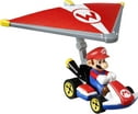 Hot Wheels Mario Kart: Mario Standard Cart with Super Glider Toys & Games Mattel
