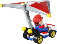 Hot Wheels Mario Kart: Mario Standard Cart with Super Glider Toys & Games Mattel