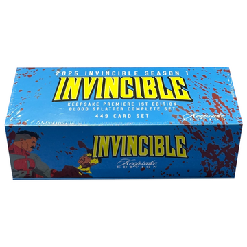 Keepsake Invincible Season 1: Premier 1st Edition Blood Splatter Complete Set - 2025 SDCC Exclusive Card Game Keepsake