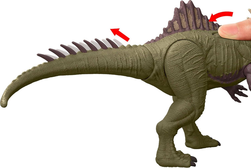 Jurassic World Chaos Theory Battle Roarin Becklespinax Dinosaur Figure Toys & Games Mattel