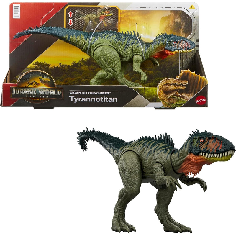 Jurassic World Rebirth: Gigantic Thrashers Tyrannotitian Toys & Games Mattel