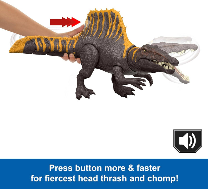Jurassic World: Rebirth Tail Thrasher Spinosaurus Toys & Games Mattel