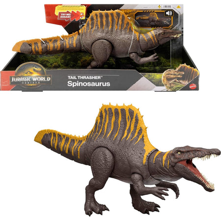 Jurassic World: Rebirth Tail Thrasher Spinosaurus Toys & Games Mattel