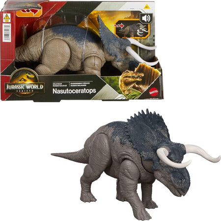 Jurassic World Rebirth: Wild Roar Nasutoceratops Toys & Games Mattel