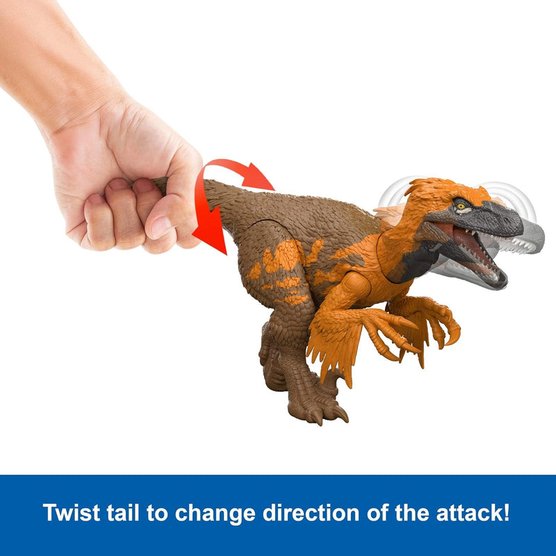 Jurassic World Rebirth: Wild Roar Utahraptor Toys & Games Mattel