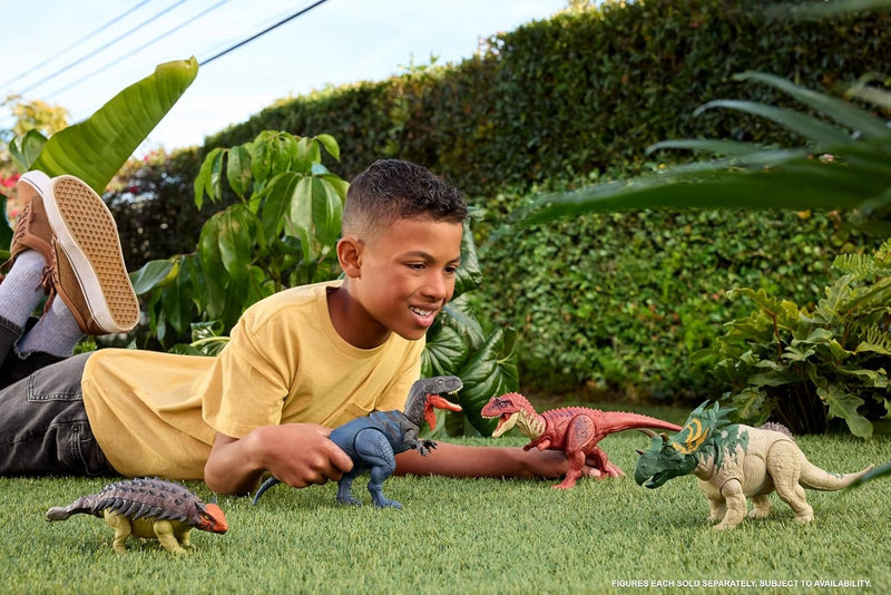 Jurassic World Rebirth: Wild Roar Utahraptor Toys & Games Mattel