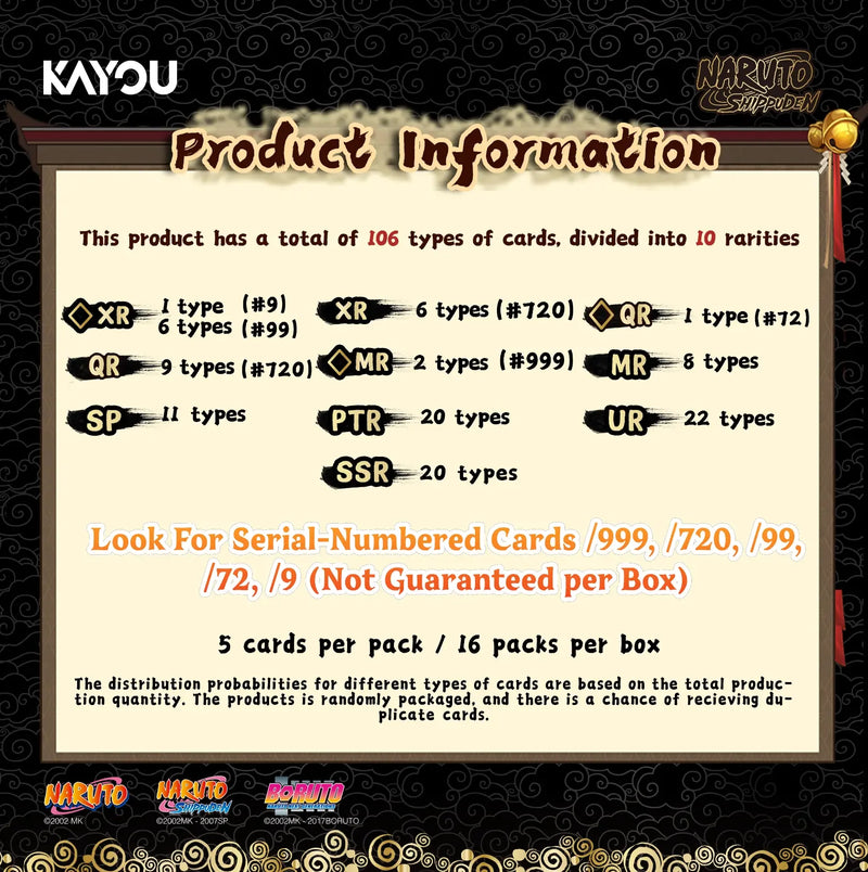 Kayou TCG: Naruto Smriti Ninja Age Premium Collector Box - 16 Packs