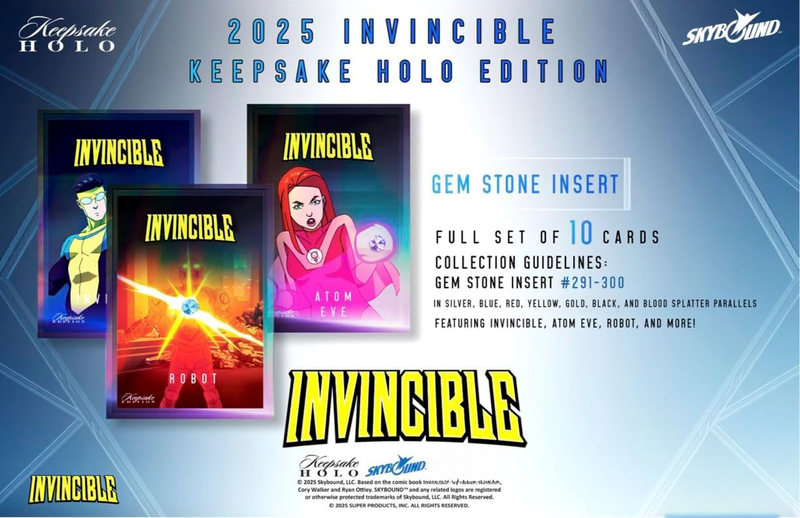 Keepsake Invincible Season 1: Holo Breaker Box 2025 - Breaker Edition - 2 Packs Card Game Keepsake