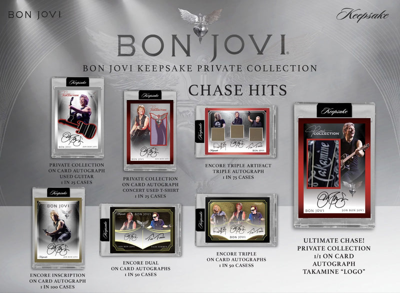 Keepsake: Bon Jovi Private On Tour Collection - Master Case with Limited Edition Storage Box - 6 Mini Boxes Memorabilia Keepsake