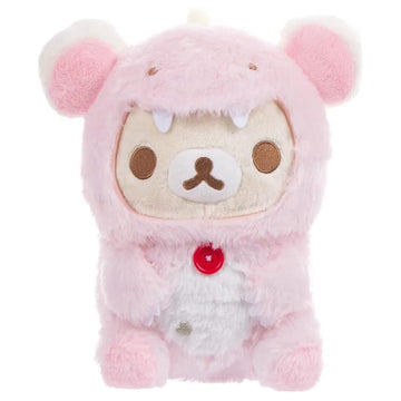 Korilakkuma San-X Original: Plays with Dino Series Plush - Pastel Pink Toys & Games Rilakkuma