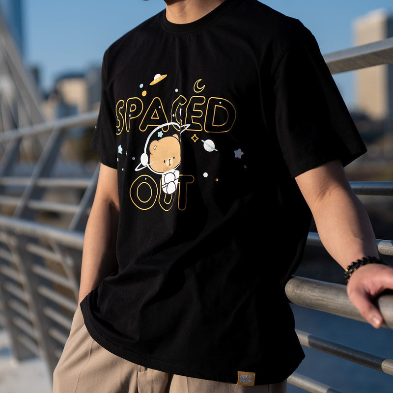 Spaced Out T-shirt T-Shirts Milk Mocha Bear