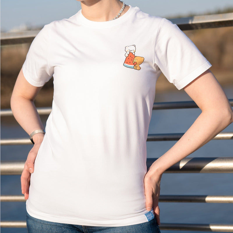Summer Watermelon T-Shirt T-Shirts Milk Mocha Bear